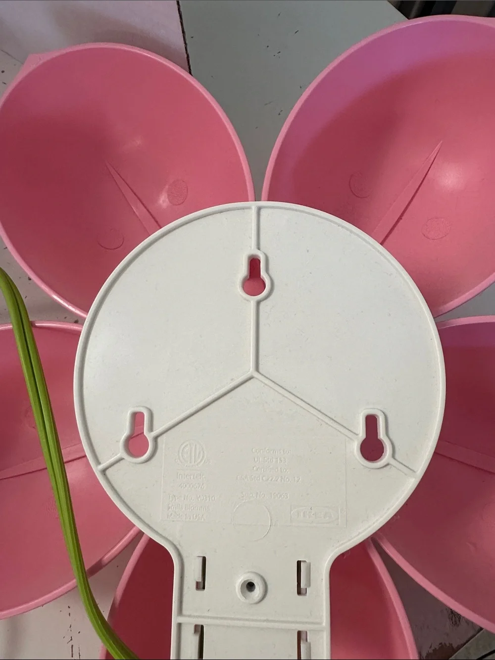 IKEA Smila Blomma Pink Flower Wall Lights Lamp Set of 3